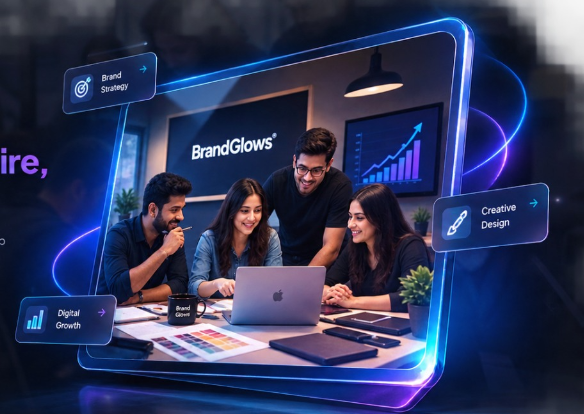 BrandGlows Strategy Team & 3D Artwork